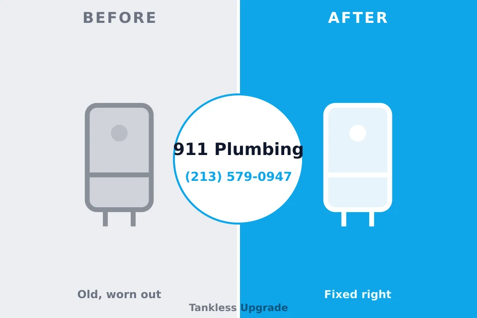 Before and after: plumbing company Belville, NC